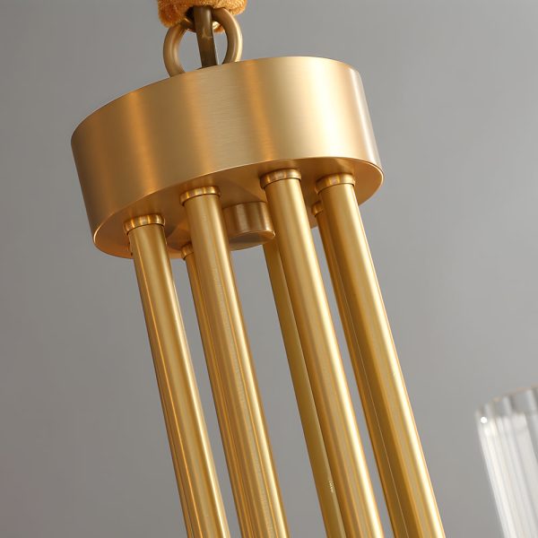 6/8-Light Candlelight Wagon Wheel Chandelier with Glass Shades - Image 5