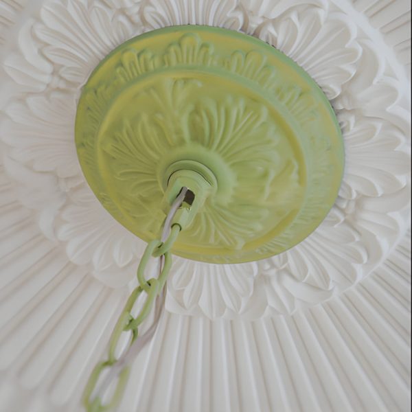 Modern Pastoral Green Flower Hanging Chandelier - 3/6/8-Light - Image 5
