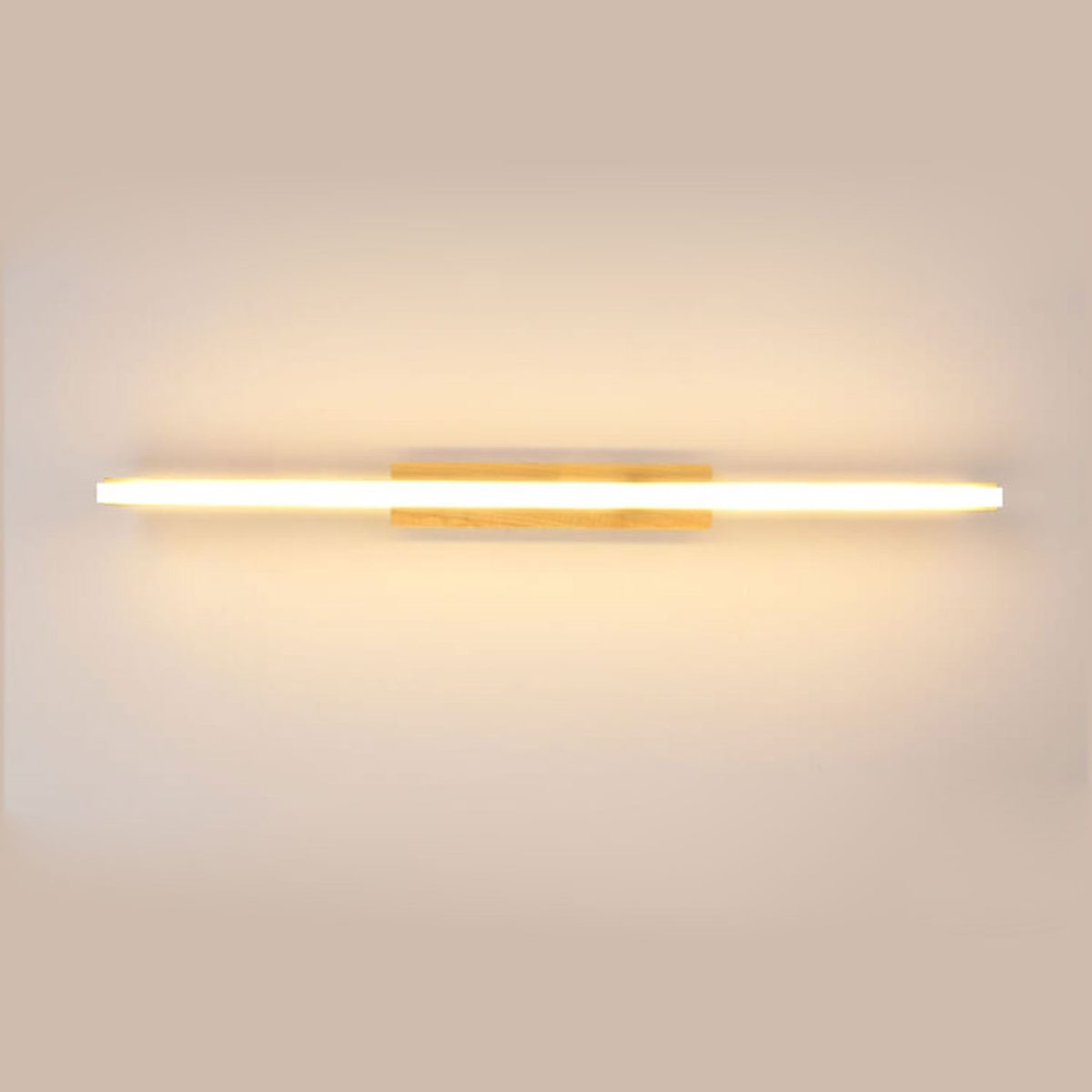 Nordic Minimalist Log Strip Vanity Light LED Wall Sconce Lamp - Image 3