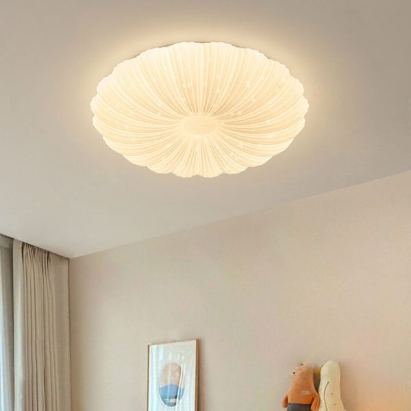 Modern Minimalist Shell Acrylic Round LED Flush Mount Ceiling Light - Image 20