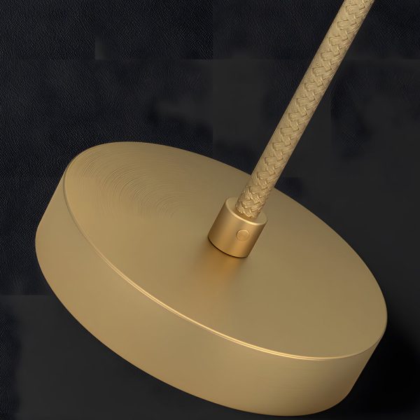 Modern 1-Light Copper Single Crystal Pendant Light with 3-Step Dimming LED - Image 5