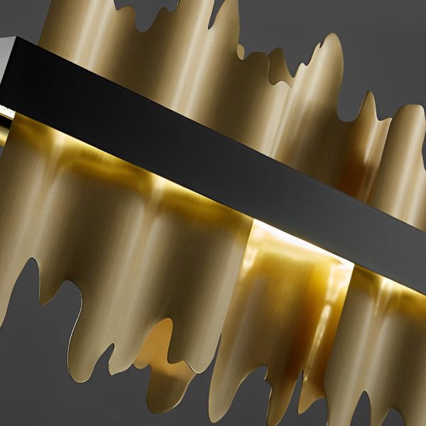 Long Strip Mountains Stepless Dimming LED Postmodern Chandelier - Image 7