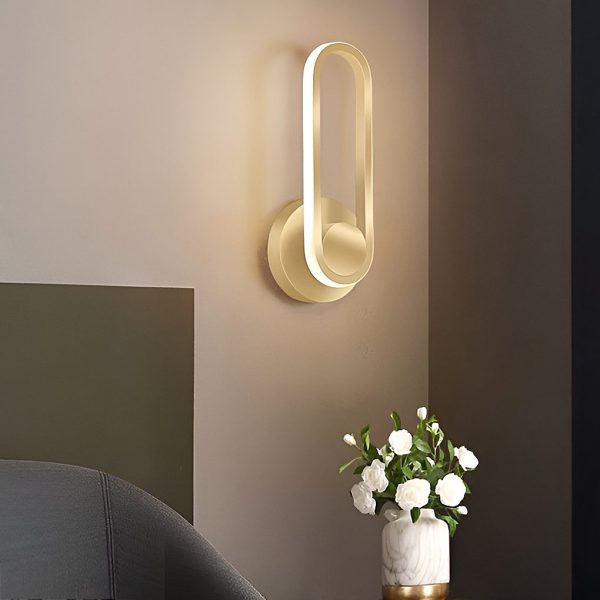 330?? Rotatable Rounded Rectangular LED Nordic Wall Lamp Wall Sconce Lighting - Image 5