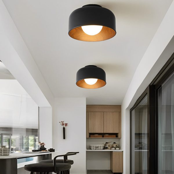 Minimalist Bowl-shaped LED Nordic Ceiling Light Flush Mount Lighting - Image 6