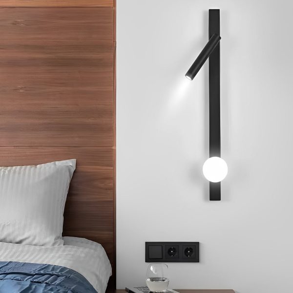 Adjustable Minimalist Creative Electroplated Metal Black Wall Sconces - Image 4
