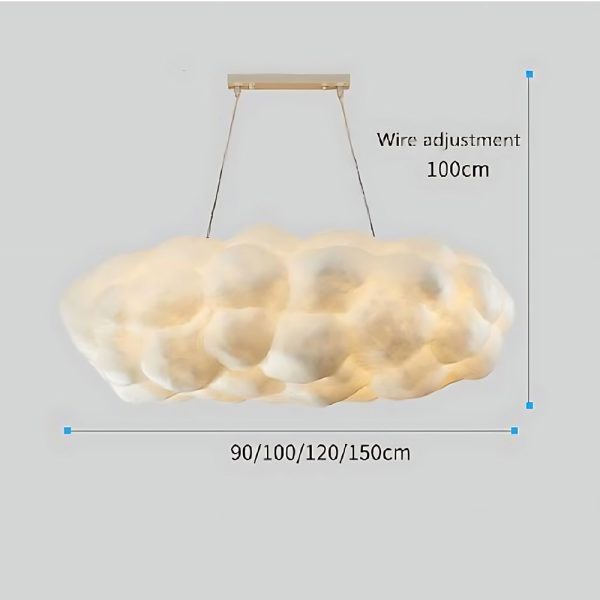 Cloud Shaped Modern Artistic Pendant Light Hanging Lamp Island Lights - Image 14