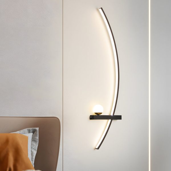 Curved Strip 3 Step Dimming LED Wall Sconce Lighting Wall Lamp - Image 7