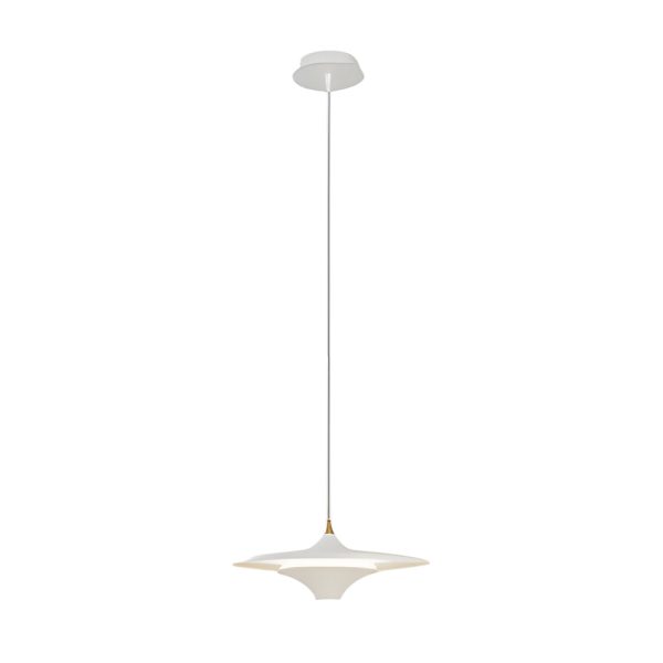 13.8'' 1-Light Round UFO Pendant Lights LED Metal Hanging Lighting Small Spaceship Pendant Lamp for Bar - Image 16