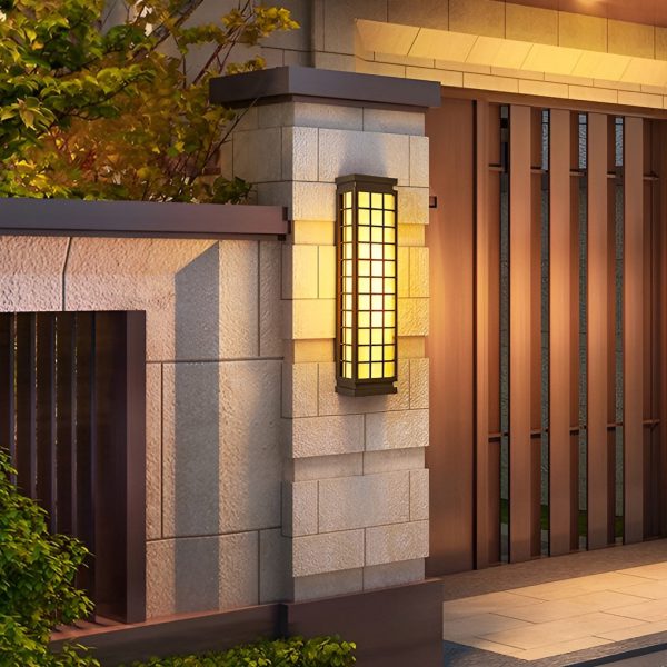 Classic Rectangular T5 Waterproof Vintage Outdoor Wall Lights Fixture - Image 4
