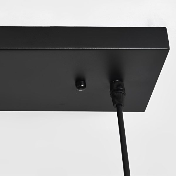 Rectangular Frame Design Iron Black Industrial Chandelier Pendant Lights - Image 7