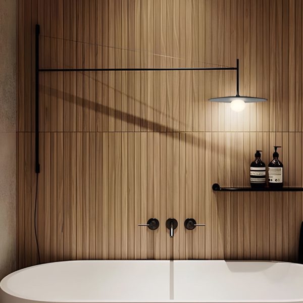 Minimalist Metal Long Pole Arm Tempo LED Wall Sconce - Image 5