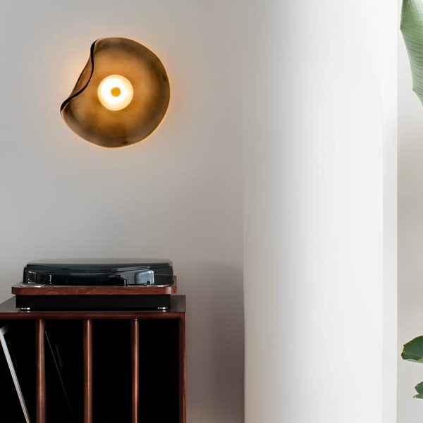 Irregular Round Glass Creative Postmodern Wall Lamp Wall Sconce Lighting - Image 5