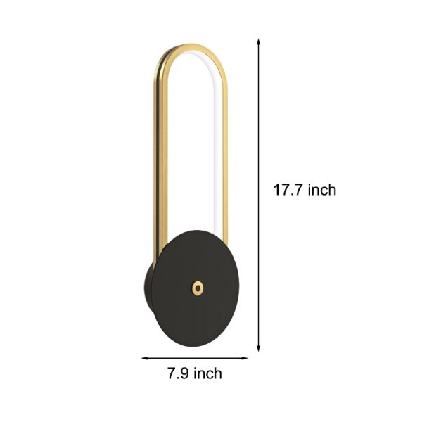 Oval Rings Three Step Dimming Aluminum Modern LED Wall Lights Fixture - Image 5