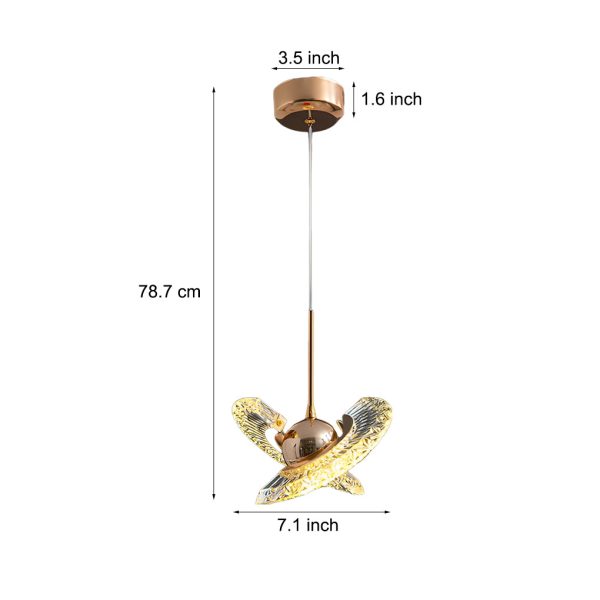 Adjustable Creative Plated Mirror Metal Ball LED Nordic Pendant Lights - Image 6