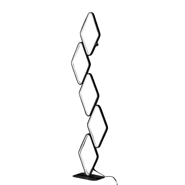 Modern Metal Square Stacked LED Floor Lamp - Image 5