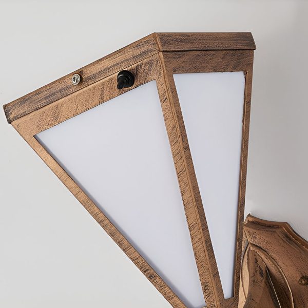 Industrial Tapered Dimmable Plug-in Solar Waterproof LED Outdoor Wall Lighting - Image 7
