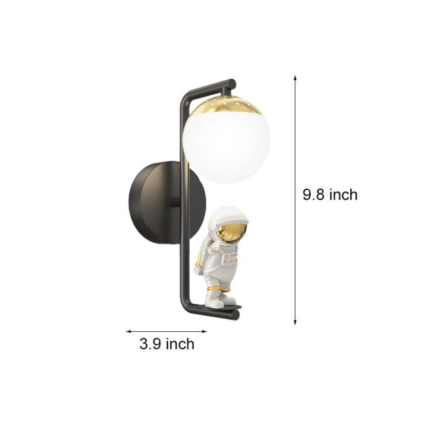 Cartoon Astronaut Decor Three Step Dimming Modern LED Wall Lights Fixture - Image 5
