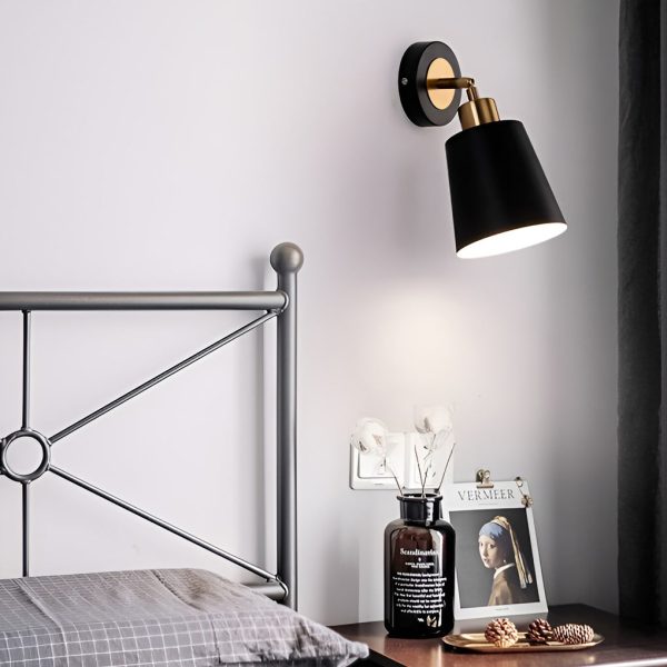 LED 3 Step Dimming Black Nordic Adjustable Wall Sconce Light Wall Lamp - Image 5