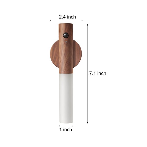 Wood Stick Motion Sensor Night Light USB Portable & Magnetic Wall Lamp - Image 5
