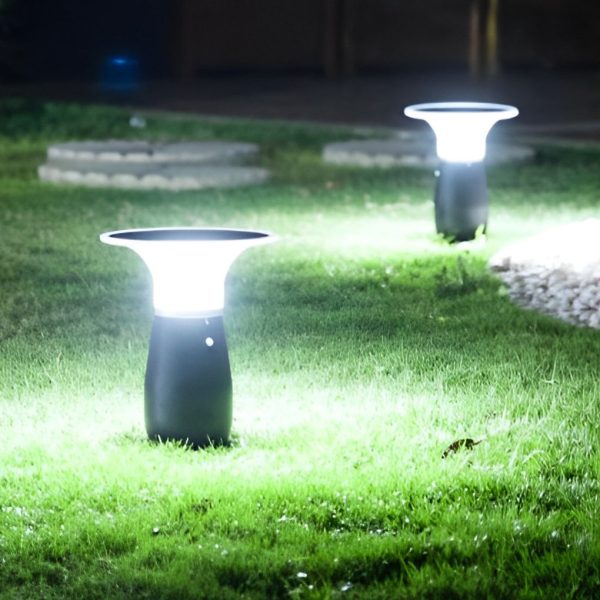 Efficient 3.5W Solar LED Path Downlights 360?? Modern Black Landscape Lighting - Image 4