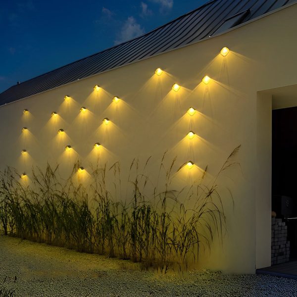 2Pcs Waterproof LED Multi Color Light Modern Solar Wall Washer Light - Image 5