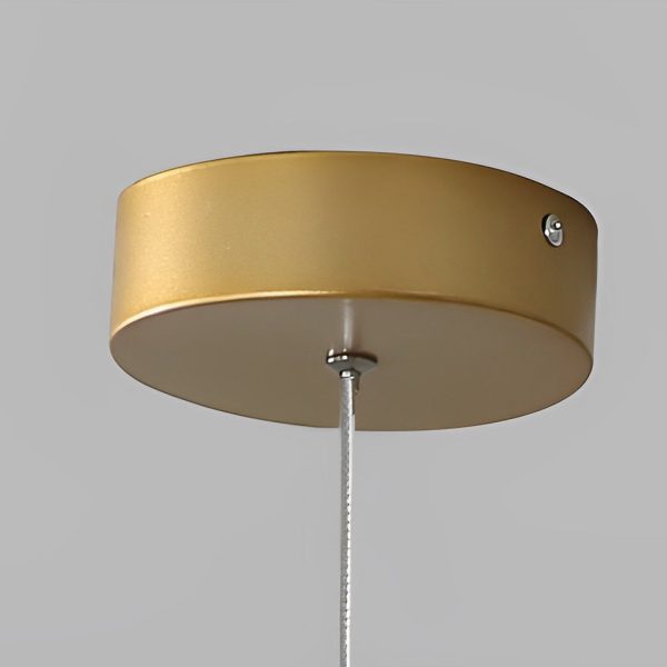 Round 6/8 Rings LED Aluminum Simple Modern Long Staircase Chandelier - Image 4