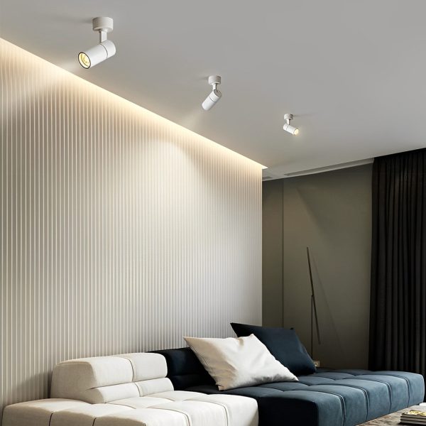 Up and Down Adjustable Round LED Ceiling Mounted Minimalist Spotlight - Image 6