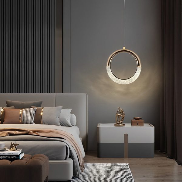 Moon Rings LED Electroplated Nordic Small Chandelier Light Pendant Lighting - Image 3