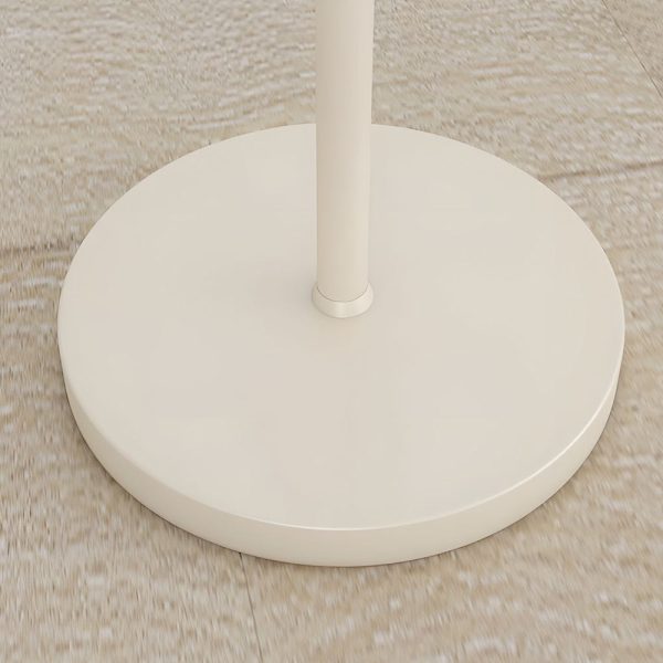 White Task Chrome Arc Floor Lamp with Dome Shade - Image 6