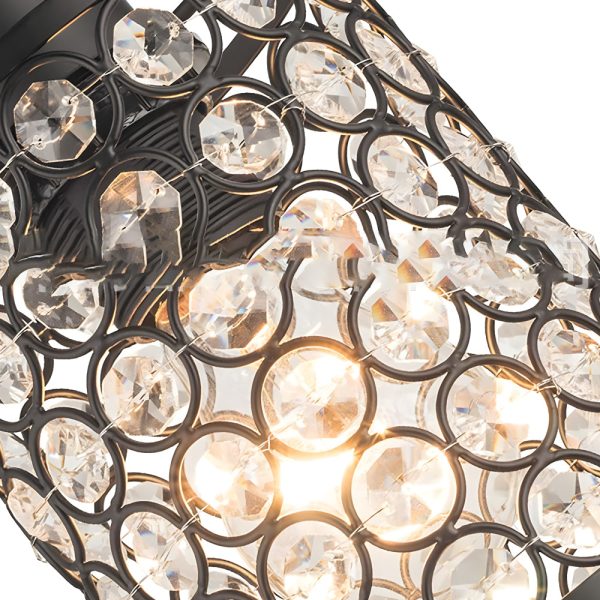 2 Pcs Cylinder Crystal Decorative Shade Minimalist Nordic Chandelier - Image 5