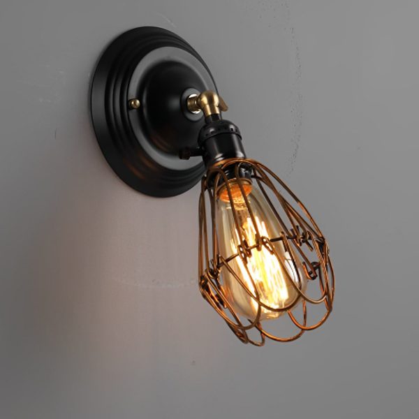 Adjustable Iron Retro Country Industrial Style Wall Lamp Wall Light Fixture - Image 8