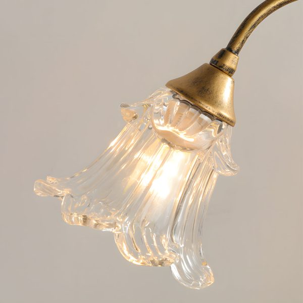 Dimmable Glass Floral Desk Lamp with Dual Lights and Leaf Accents for Ambiance - Image 6