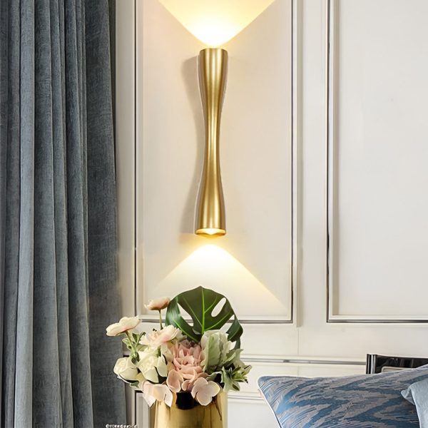 Electroplated Metal LED Up and Down Lights Modern Wall Sconce Lighting - Image 4
