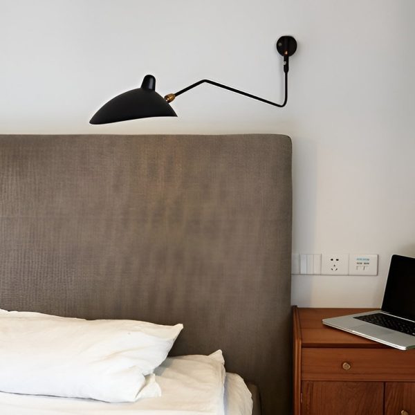 Creative Adjustable Iron Industrial Swing Arm Wall Lamp Wall Sconce Lighting - Image 6