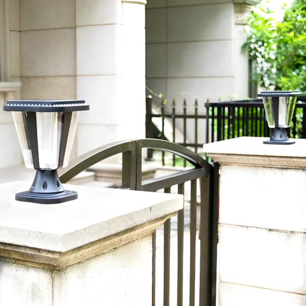 LED Waterproof Motion Sensor Light-control Modern Solar Post Caps Lights - Image 6