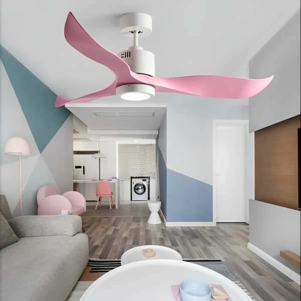 3 Blades Mute Intelligent with Remote LED Nordic Ceiling Fans Lamp - Image 3