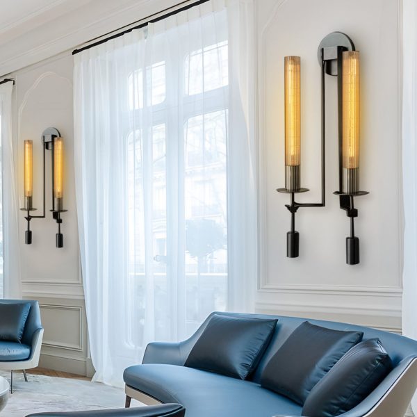 Creative Crystal Lampshade E14 Postmodern Plug in Wall Lights Wall Lamp - Image 3