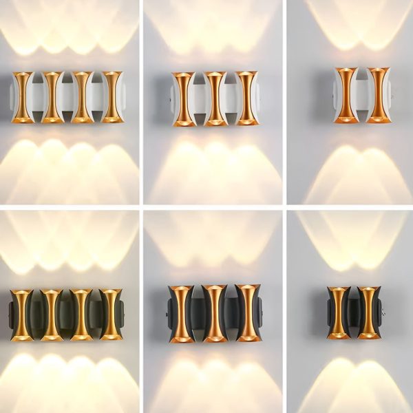 Waterproof Up and Down Lights LED Modern Outdoor Wall Sconce Lighting - Image 7