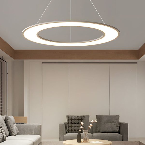 Planet Rings LED Pendant Light in Black/White - Image 5
