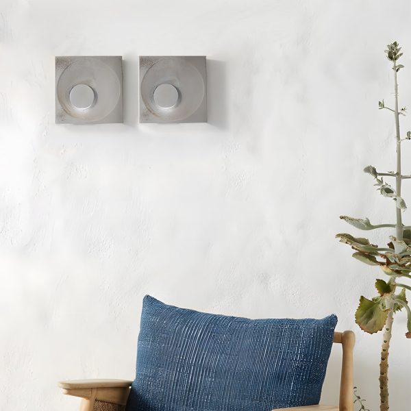 Frosted Cement Eclipse LED Wall Light - Image 5