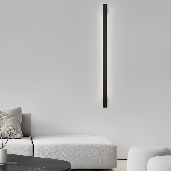 Long Strip Minimalist Three Step Dimming LED Copper Modern Wall Lamp - Image 5