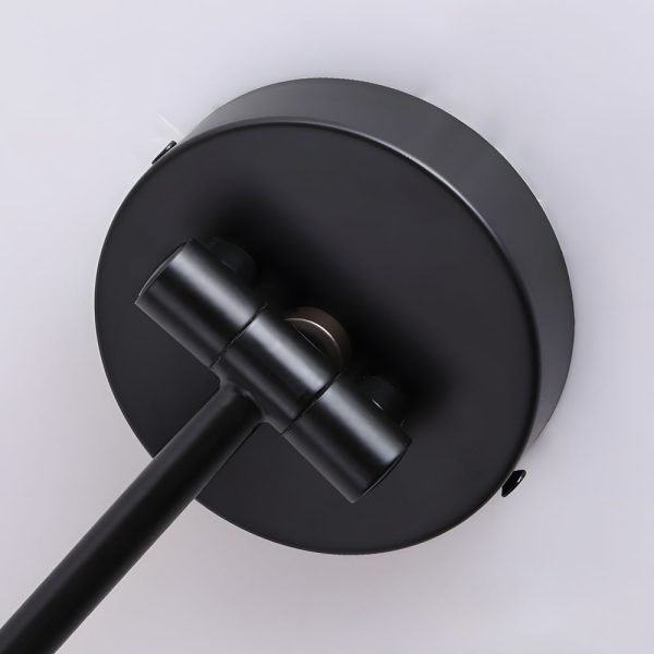 Cone Shaped Swing Arm Wall Sconces - 1-Light Wood Wall Mount Light - Image 6