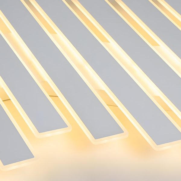 4/6-Lights White Metal Line Dimmable LED Ceiling Light - Image 5