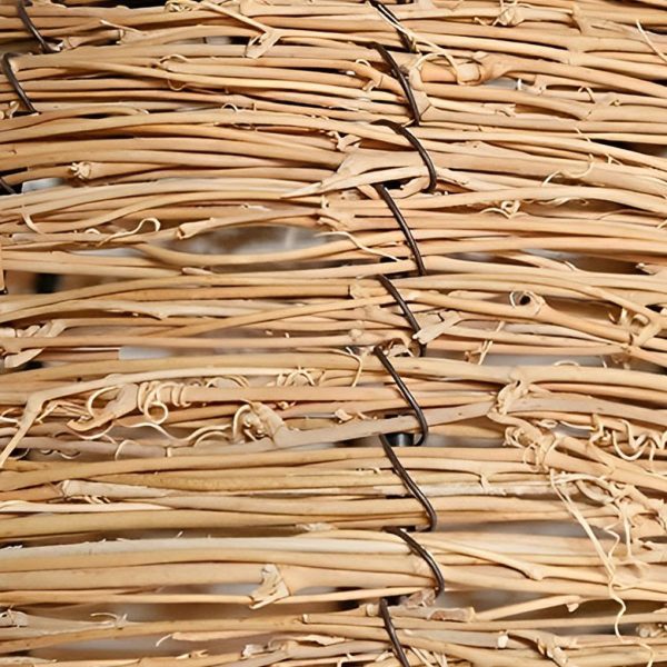 Hand Weaving Rattan Grass Iron Retro Rustic Wall Lamp Wall Light Fixture - Image 7