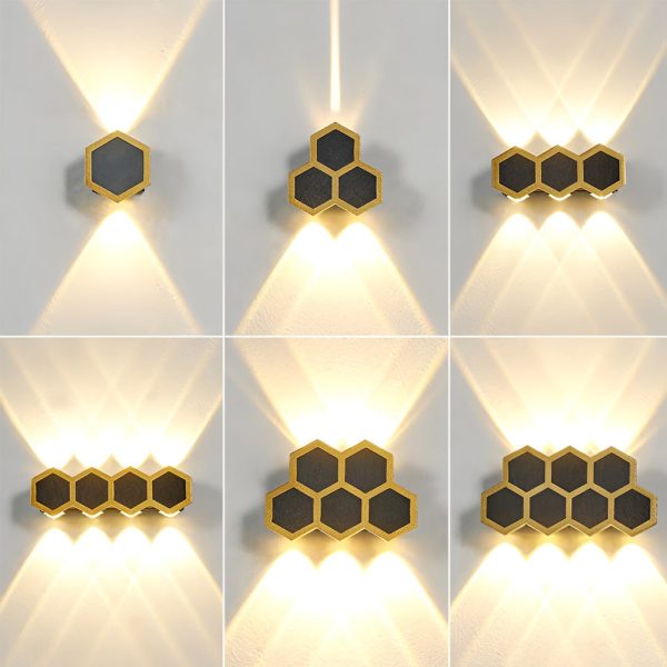 Beehive-shaped LED Up and Down Lights Waterproof Modern Wall Washer Light - Image 8