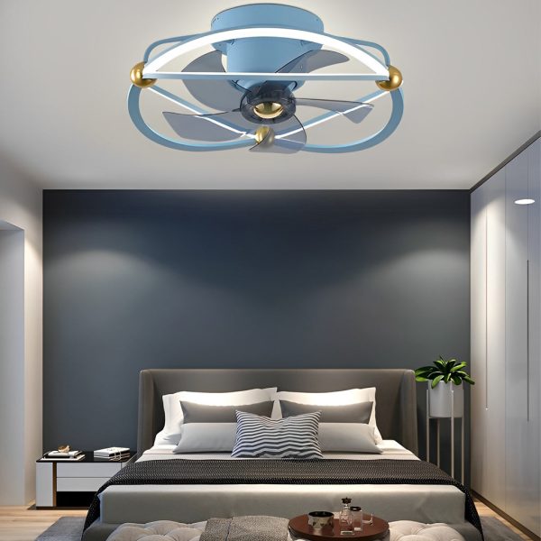 Intelligent Adjustable Stepless Dimming LED Ceiling Fan Light with Remote - Image 6