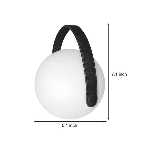 6 inch Portable RGB Sphere Table Lamp Colorful Ambient Lights - Image 6
