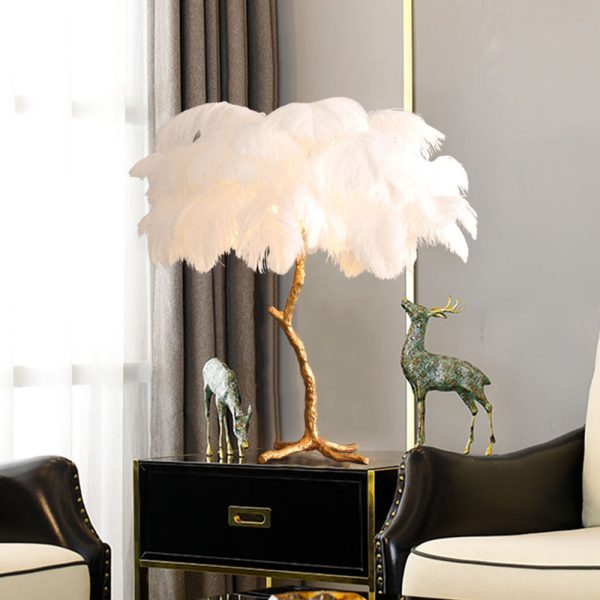 O'Moore Nordic Luxury Unique Ostrich Feather Floor Lamp/Table Lamp - Image 45