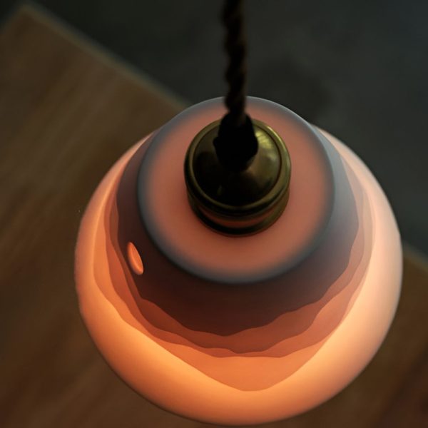 Mountains Shadow Ceramic LED Nordic Island Lights Pendant Light Wall Lamp - Image 6