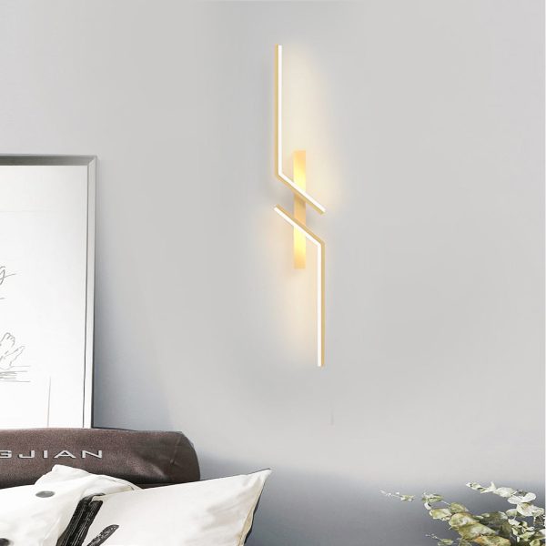 Irregular Symmetrical L Shape Creative LED Minimalist Wall Lamp Sconces Lighting - Image 2